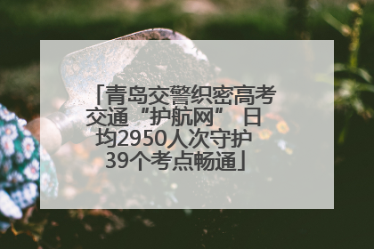青岛交警织密高考交通“护航网” 日均2950人次守护39个考点畅通