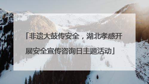 非遗大鼓传安全，湖北孝感开展安全宣传咨询日主题活动
