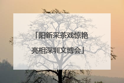 阳新采茶戏惊艳亮相深圳文博会