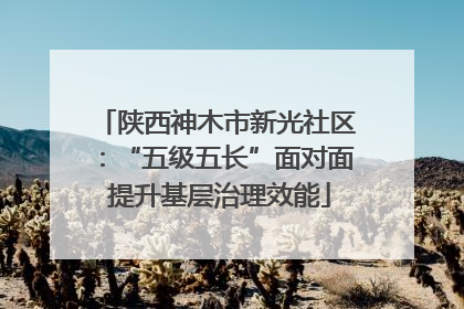 陕西神木市新光社区：“五级五长”面对面 提升基层治理效能