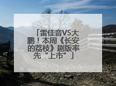 雷佳音VS大鹏！本周《长安的荔枝》剧版率先“上市”