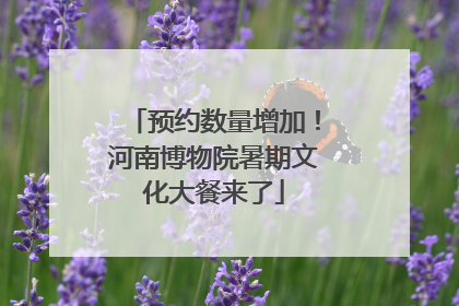 预约数量增加！河南博物院暑期文化大餐来了
