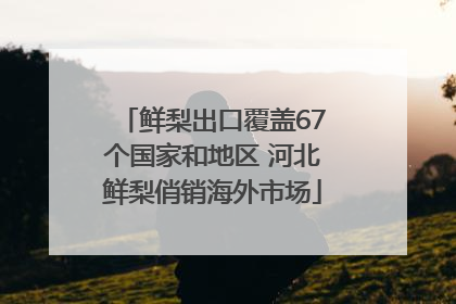 鲜梨出口覆盖67个国家和地区 河北鲜梨俏销海外市场