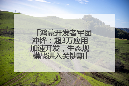 鸿蒙开发者军团冲锋：超3万应用加速开发，生态规模战进入关键期