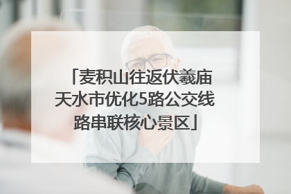 麦积山往返伏羲庙 天水市优化5路公交线路串联核心景区