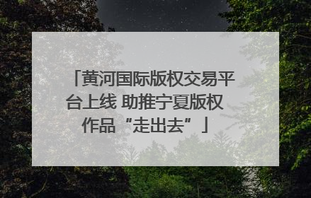 黄河国际版权交易平台上线 助推宁夏版权作品“走出去”