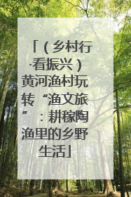 （乡村行·看振兴）黄河渔村玩转“渔文旅”：耕稼陶渔里的乡野生活