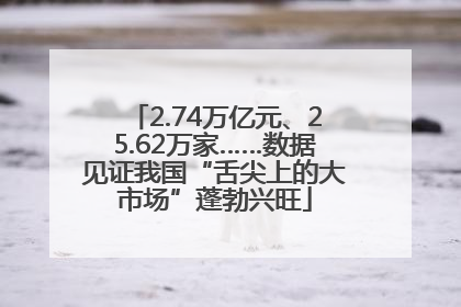 2.74万亿元、25.62万家……数据见证我国“舌尖上的大市场”蓬勃兴旺