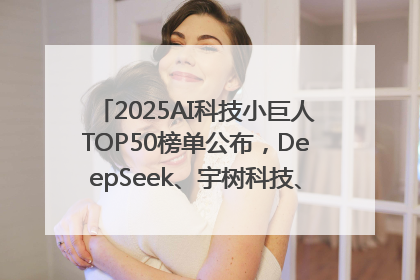 2025AI科技小巨人TOP50榜单公布，DeepSeek、宇树科技、蘑菇车联等企业荣誉上榜