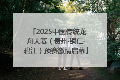 2025中国传统龙舟大赛（贵州·铜仁·碧江）预赛激情启幕