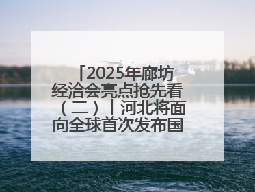 2025年廊坊经洽会亮点抢先看（二）丨河北将面向全球首次发布国际化招商地图
