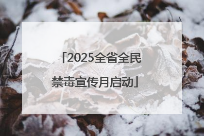 2025全省全民禁毒宣传月启动