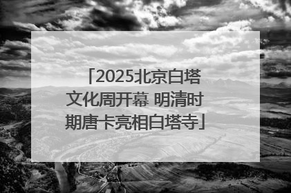 2025北京白塔文化周开幕 明清时期唐卡亮相白塔寺