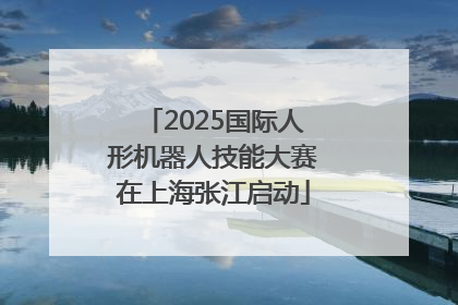 2025国际人形机器人技能大赛在上海张江启动