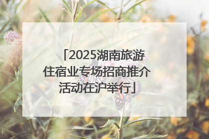 2025湖南旅游住宿业专场招商推介活动在沪举行