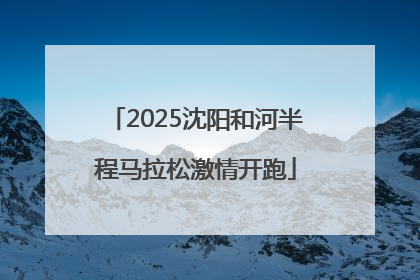 2025沈阳和河半程马拉松激情开跑