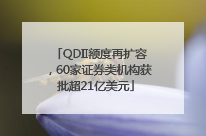 QDII额度再扩容，60家证券类机构获批超21亿美元